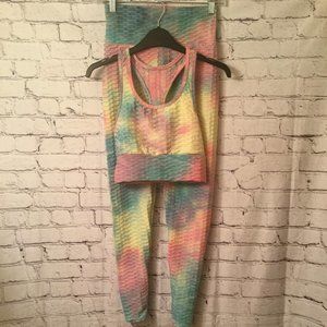 Sport's Bra & Leggings Multi Color-Size: Small